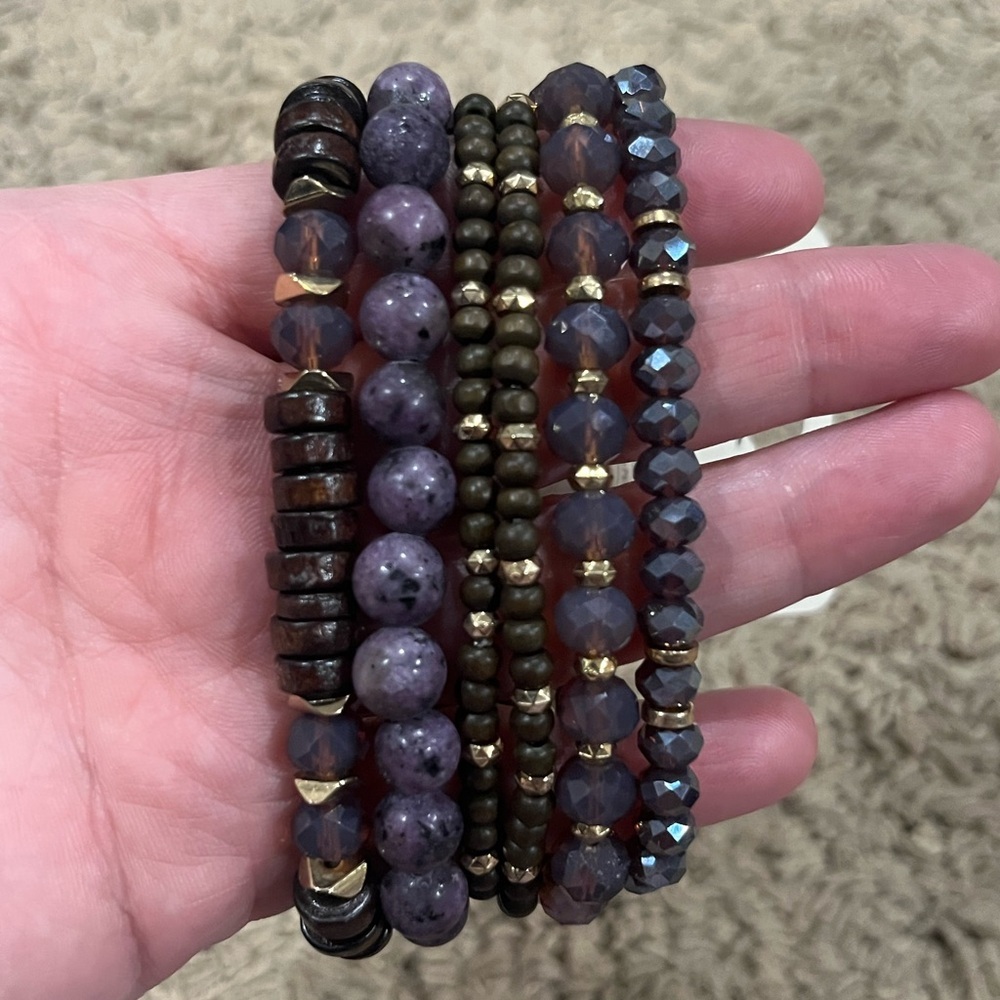 Stackable Beaded Bracelet Set